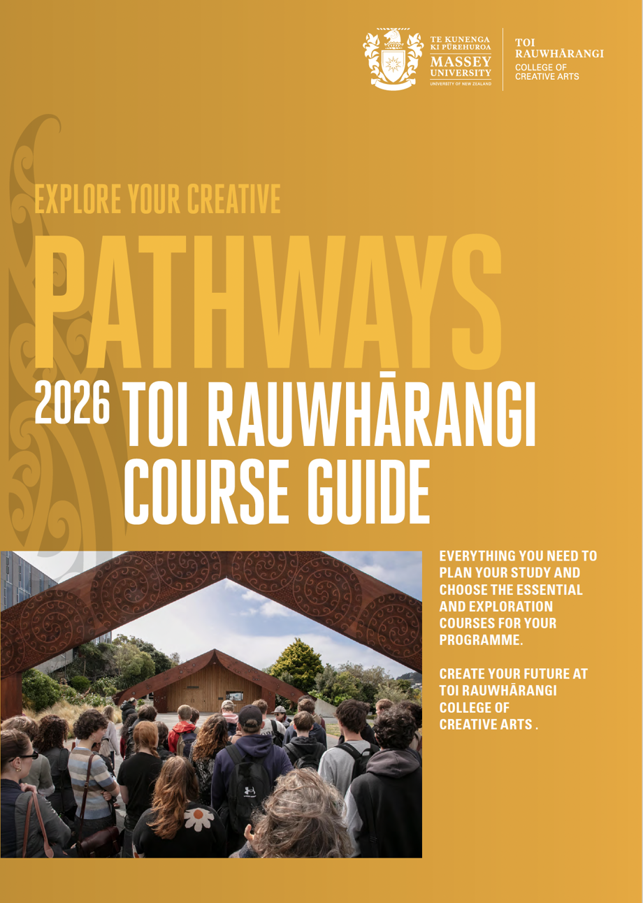 Yellowbookcover College of Creative Arts Course Guide book cover 2026